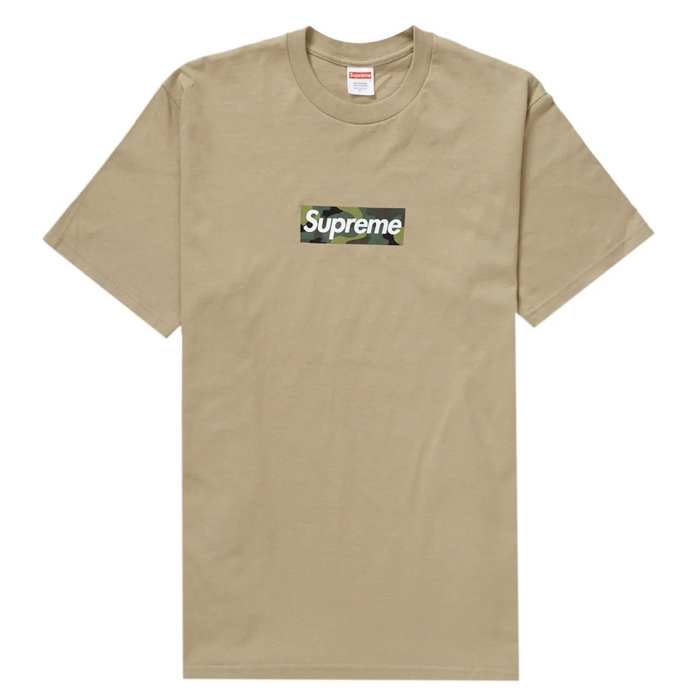 Supreme Box Logo Tee (FW23) beige
